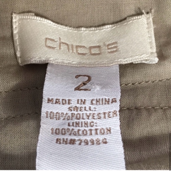 Chico’s 2 Tan Faux Suede Fringe Jacket - Picture 7 of 8